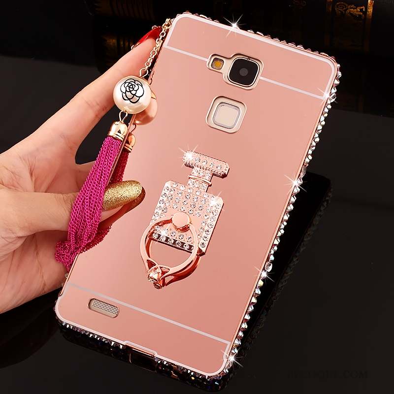 Huawei Ascend Mate 7 Coque De Téléphone Miroir Tendance Protection Étui Strass