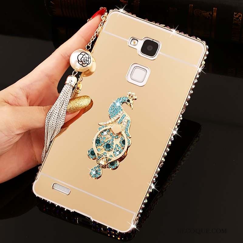 Huawei Ascend Mate 7 Coque De Téléphone Miroir Tendance Protection Étui Strass