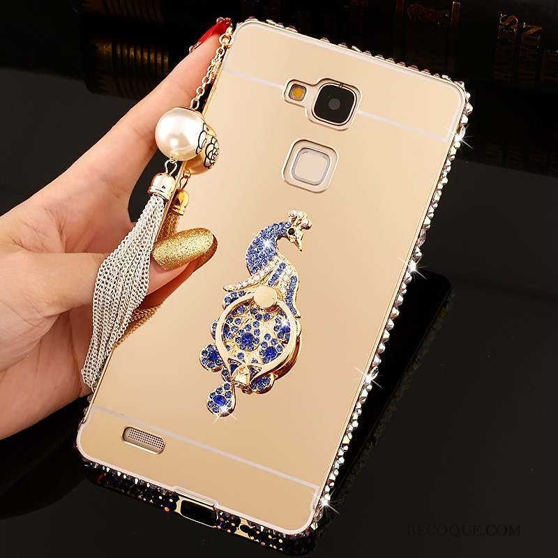 Huawei Ascend Mate 7 Coque De Téléphone Miroir Tendance Protection Étui Strass