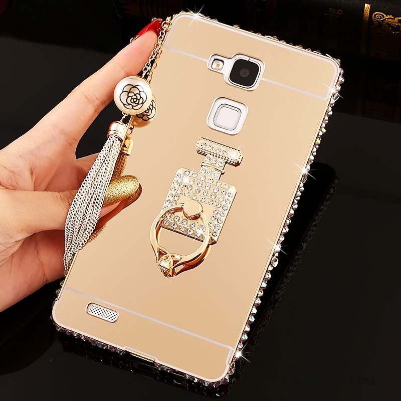 Huawei Ascend Mate 7 Coque De Téléphone Miroir Tendance Protection Étui Strass