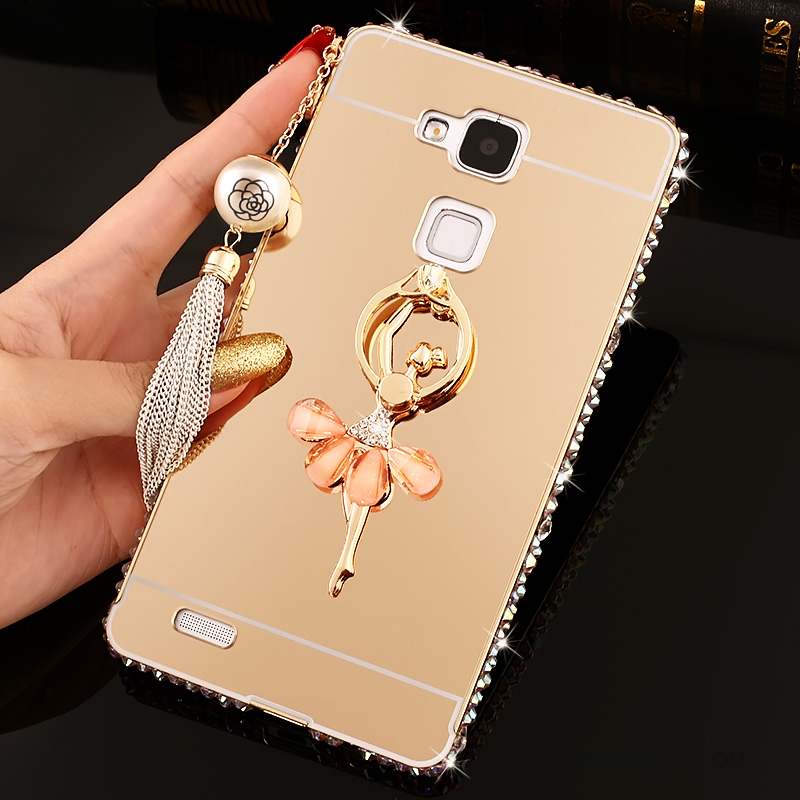 Huawei Ascend Mate 7 Coque De Téléphone Miroir Tendance Protection Étui Strass