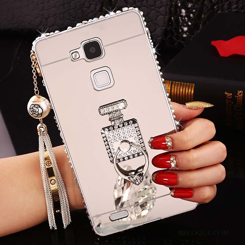 Huawei Ascend Mate 7 Coque De Téléphone Miroir Tendance Protection Étui Strass