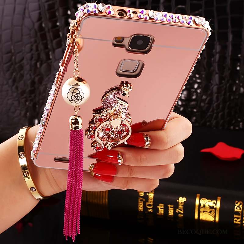 Huawei Ascend Mate 7 Coque De Téléphone Miroir Tendance Protection Étui Strass