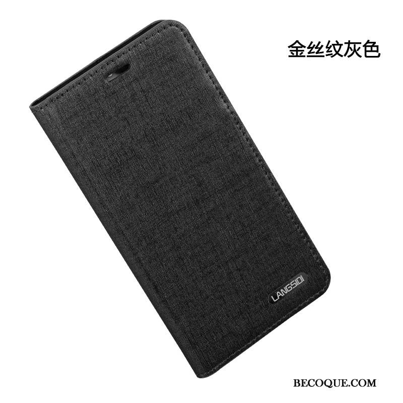 Huawei Ascend Mate 7 Coque Gris Incassable Protection Téléphone Portable Portefeuille Clamshell
