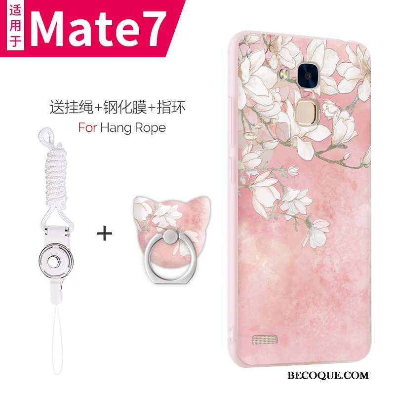 Huawei Ascend Mate 7 Coque Silicone Étui Téléphone Portable Protection Fluide Doux Incassable