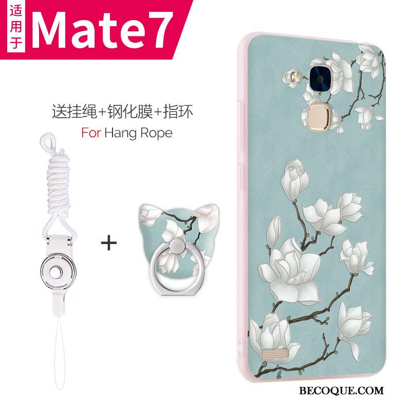Huawei Ascend Mate 7 Coque Silicone Étui Téléphone Portable Protection Fluide Doux Incassable