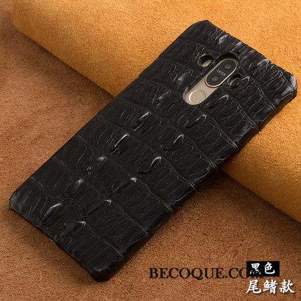 Huawei Ascend Mate 7 Couvercle Arrière Personnalisé Bleu Crocodile Coque Cuir Véritable