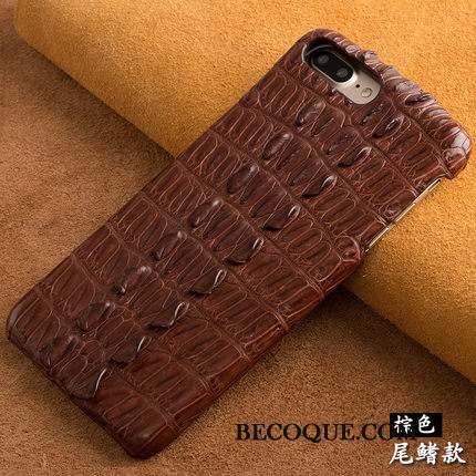 Huawei Ascend Mate 7 Couvercle Arrière Personnalisé Bleu Crocodile Coque Cuir Véritable