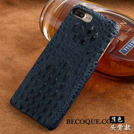 Huawei Ascend Mate 7 Couvercle Arrière Personnalisé Bleu Crocodile Coque Cuir Véritable