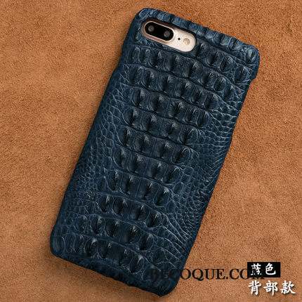 Huawei Ascend Mate 7 Couvercle Arrière Personnalisé Bleu Crocodile Coque Cuir Véritable