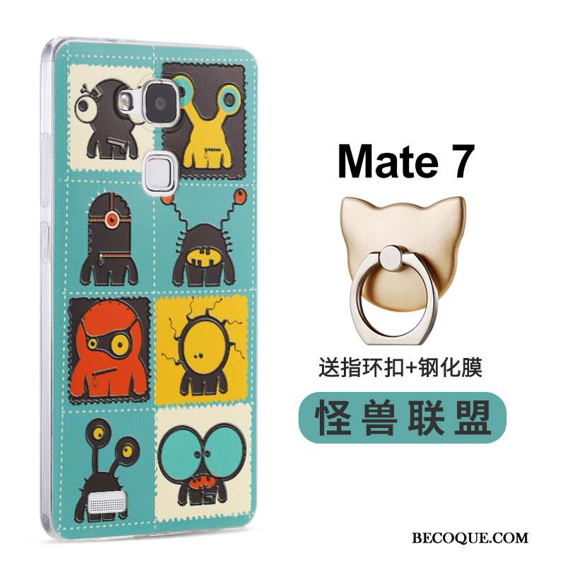 Huawei Ascend Mate 7 Couvercle Arrière Silicone Coque De Téléphone Difficile Téléphone Portable Rose