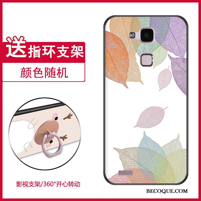 Huawei Ascend Mate 7 Tout Compris Coque De Téléphone Silicone Fluide Doux Dessin Animé Rose