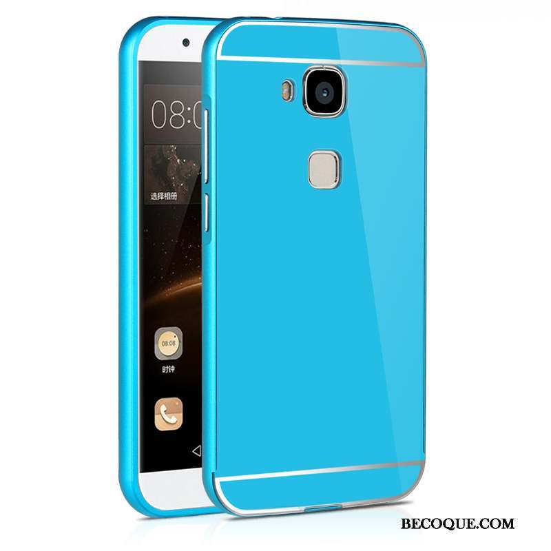 Huawei G7 Plus Coque De Téléphone Haute Métal Argent Membrane Border