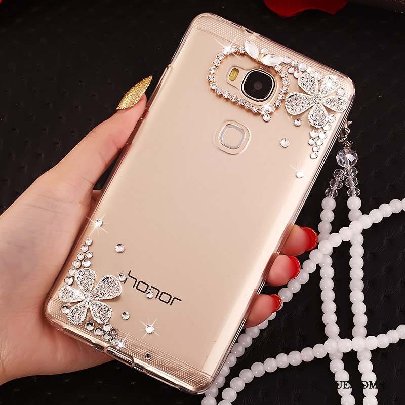 Huawei G7 Plus Coque Incassable Personnalité Transparent Ornements Suspendus Anneau Protection