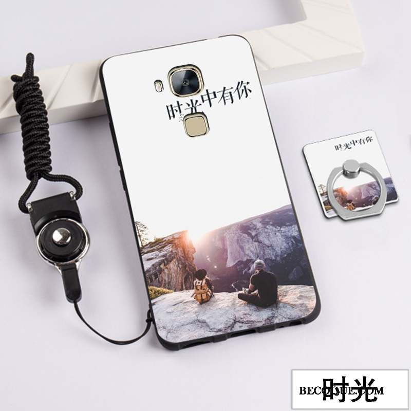 Huawei G7 Plus Coque Incassable Tendance Rose Fluide Doux Protection Étui