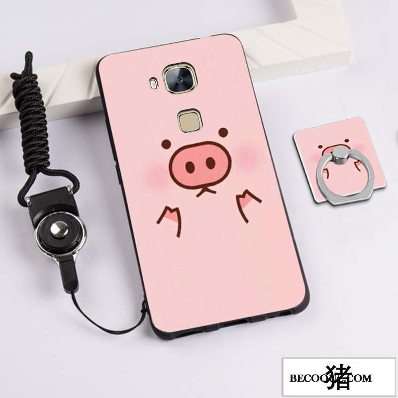 Huawei G7 Plus Coque Incassable Tendance Rose Fluide Doux Protection Étui