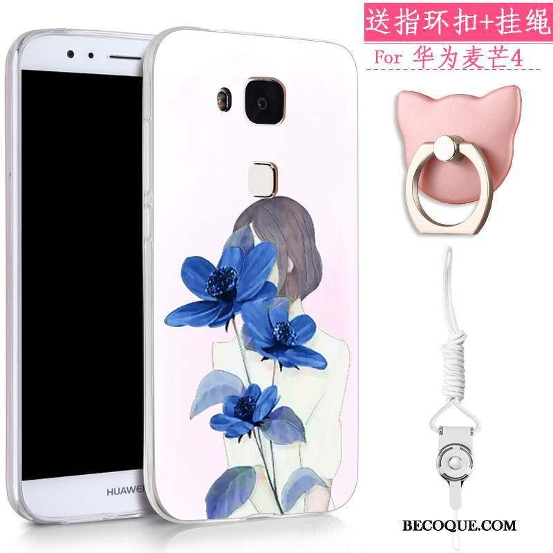 Huawei G7 Plus Coque Incassable Tendance Silicone Fluide Doux Ornements Suspendus Tout Compris