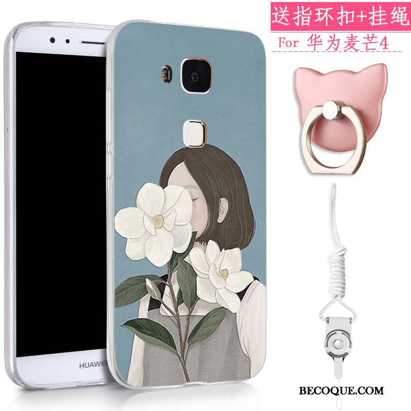 Huawei G7 Plus Coque Incassable Tendance Silicone Fluide Doux Ornements Suspendus Tout Compris