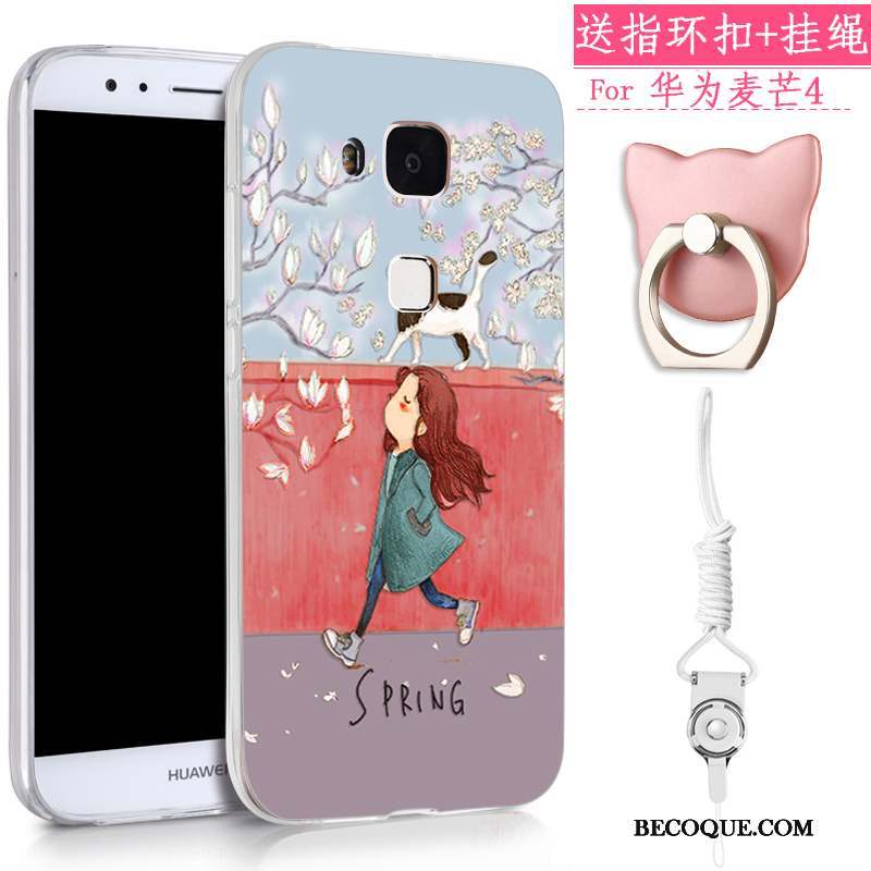 Huawei G7 Plus Coque Incassable Tendance Silicone Fluide Doux Ornements Suspendus Tout Compris