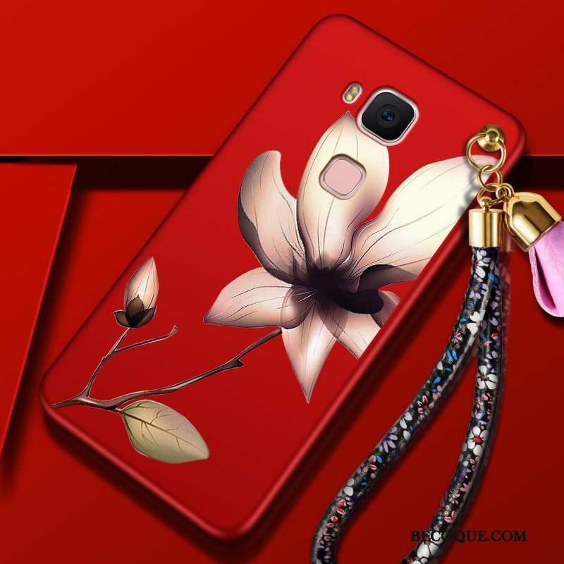 Huawei G7 Plus Coque Protection Silicone Rouge Tout Compris Tendance Étui