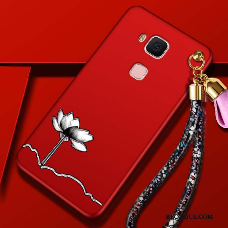 Huawei G7 Plus Coque Protection Silicone Rouge Tout Compris Tendance Étui
