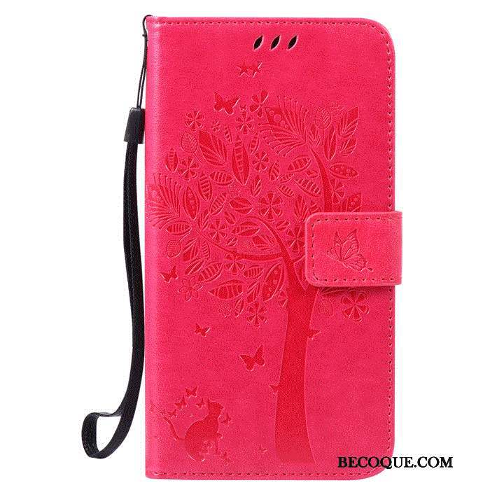 Huawei G7 Plus Coque Rose Téléphone Portable Clamshell Ouvrir La Fenêtre Étui En Cuir Incassable