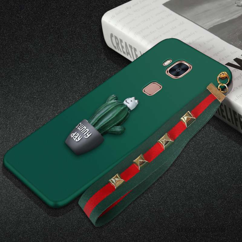Huawei G7 Plus Coque Tendance Vert Foncé Silicone Incassable Créatif Étui