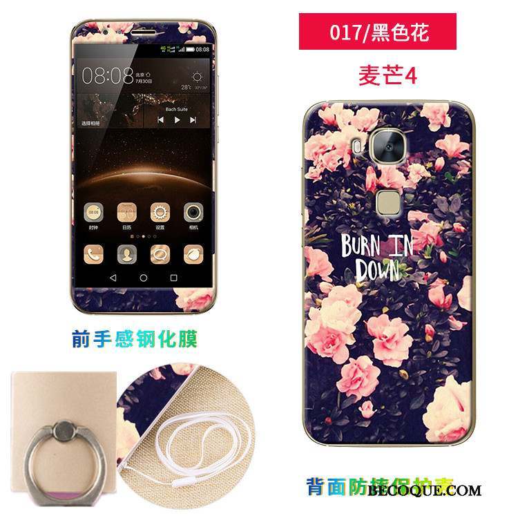 Huawei G7 Plus Fluide Doux Coque De Téléphone Silicone Membrane Multicolore Tempérer