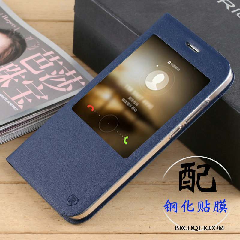 Huawei G7 Plus Fluide Doux Coque De Téléphone Violet Housse Étui En Cuir