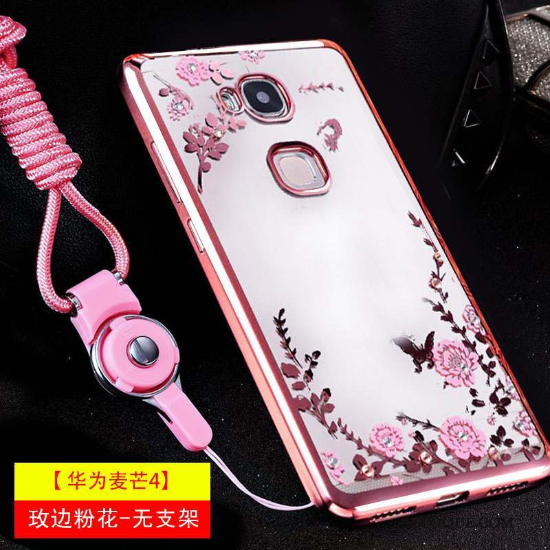 Huawei G7 Plus Fluide Doux Ornements Suspendus Tendance Coque Étui Rose