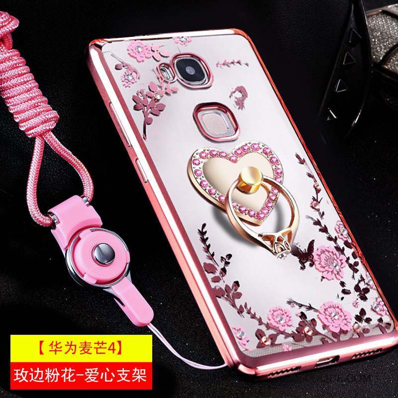 Huawei G7 Plus Fluide Doux Ornements Suspendus Tendance Coque Étui Rose