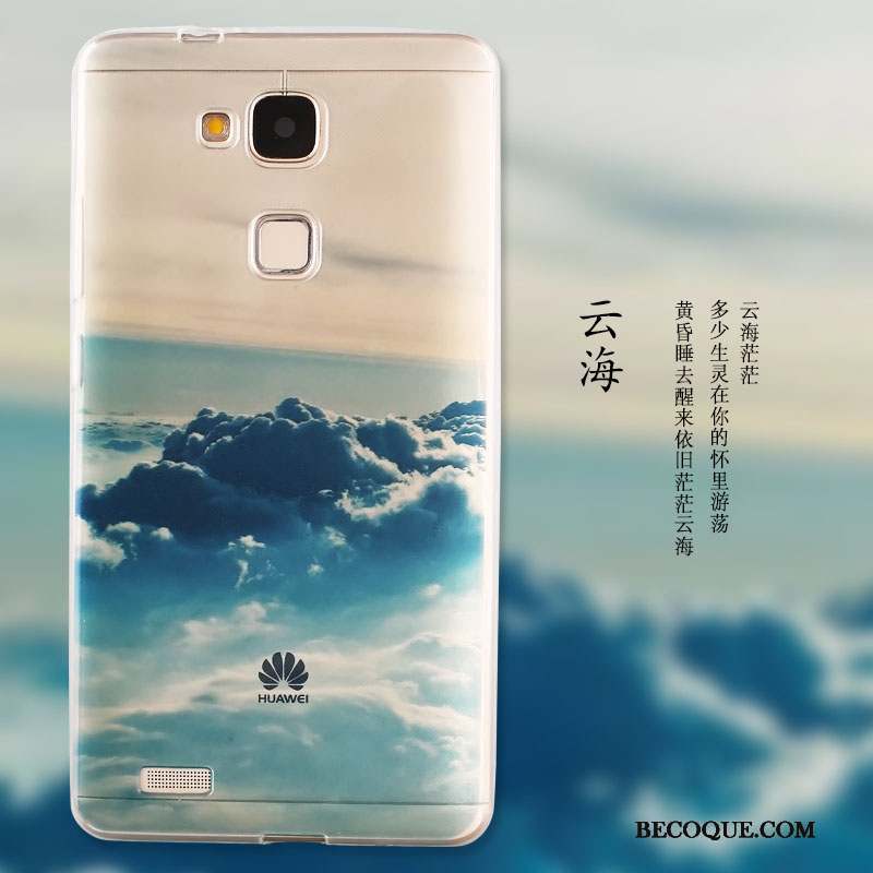 Huawei G7 Plus Incassable Coque Étui Protection Silicone Vert
