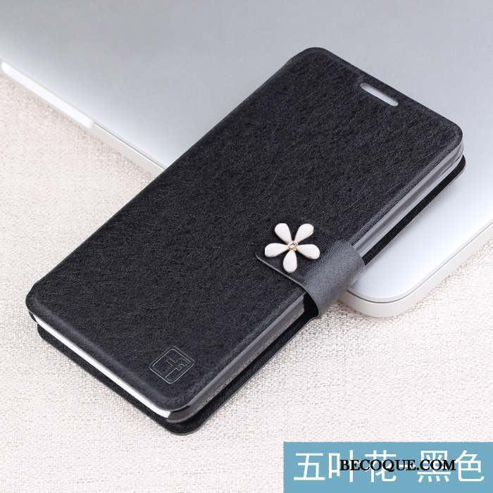 Huawei G7 Plus Noir Housse Strass Étui En Cuir Coque De Téléphone