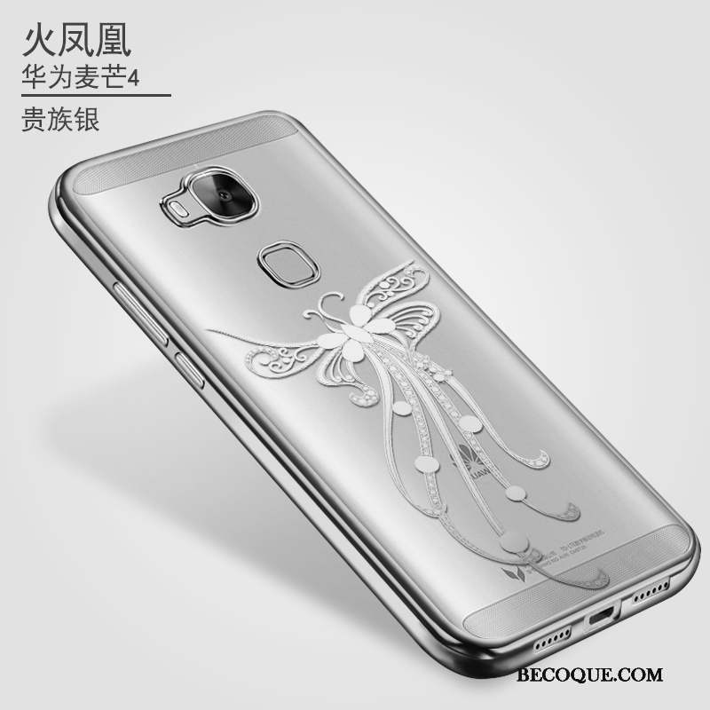 Huawei G7 Plus Protection Coque De Téléphone Fluide Doux Nouveau Silicone Rose
