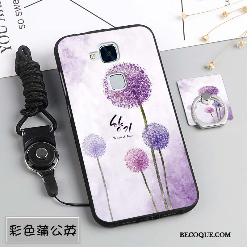 Huawei G7 Plus Protection Incassable Silicone Coque Téléphone Portable Violet