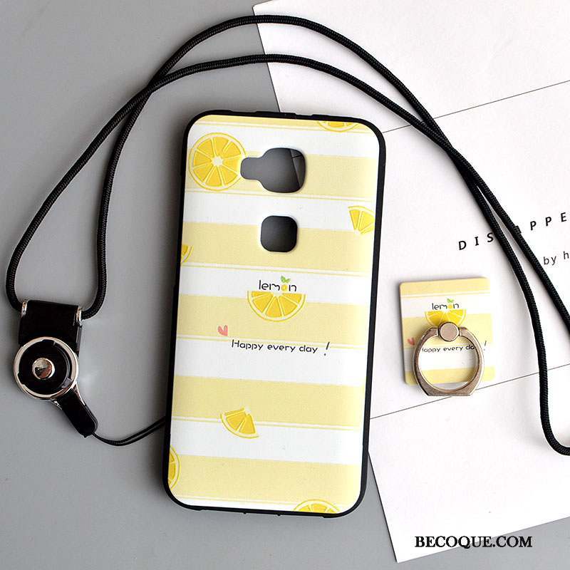 Huawei G7 Plus Support Téléphone Portable Ornements Suspendus Coque Silicone Étui