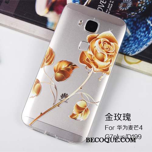 Huawei G7 Plus Transparent Fluide Doux Silicone Étui Coque De Téléphone Tout Compris