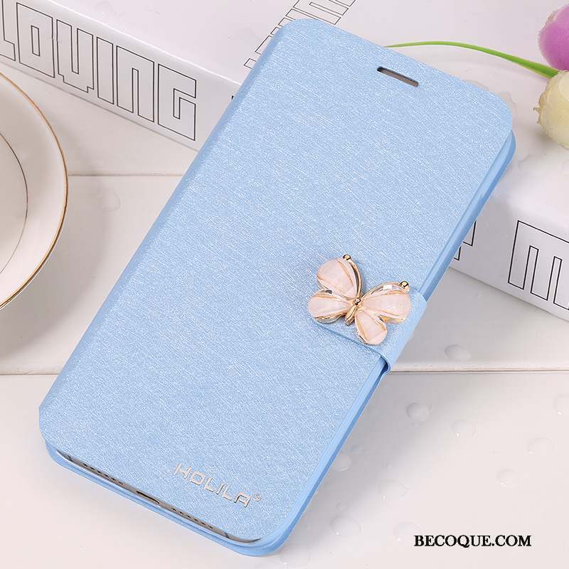 Huawei G7 Plus Étui En Cuir Coque De Téléphone Protection Housse Bleu Clair Téléphone Portable