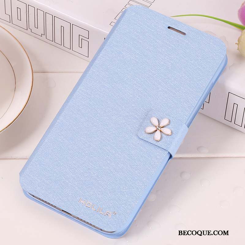 Huawei G7 Plus Étui En Cuir Coque De Téléphone Protection Housse Bleu Clair Téléphone Portable