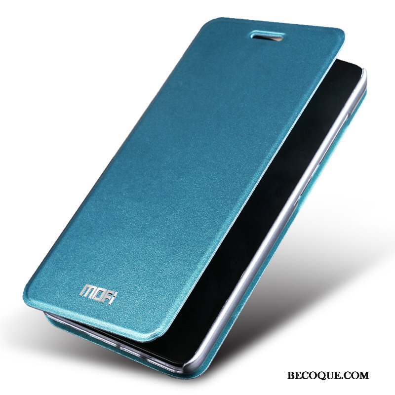 Huawei G7 Plus Étui En Cuir Housse Incassable Coque De Téléphone Protection Bleu