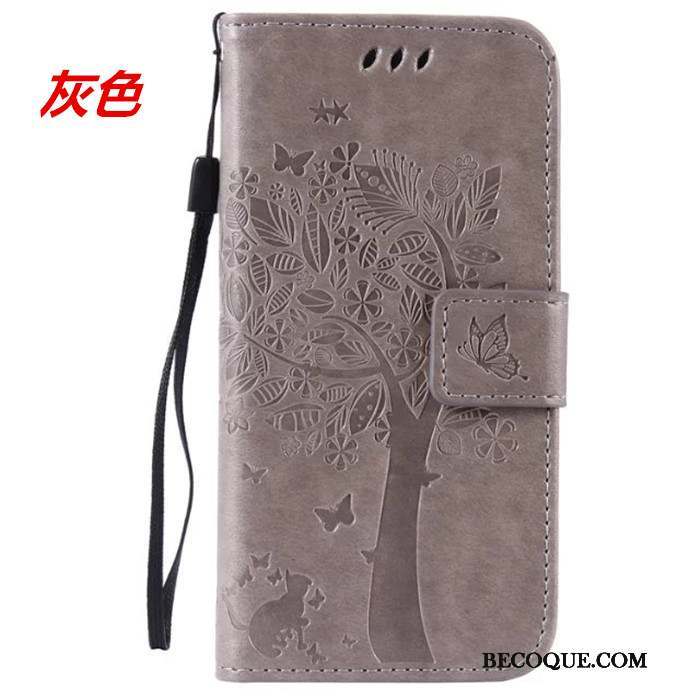 Huawei G7 Plus Étui Protection Étui En Cuir Coque De Téléphone Marron Clamshell