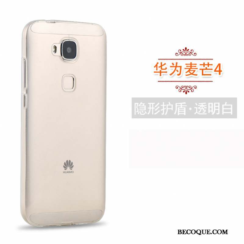 Huawei G7 Plus Étui Silicone Fluide Doux Coque De Téléphone Rose Protection