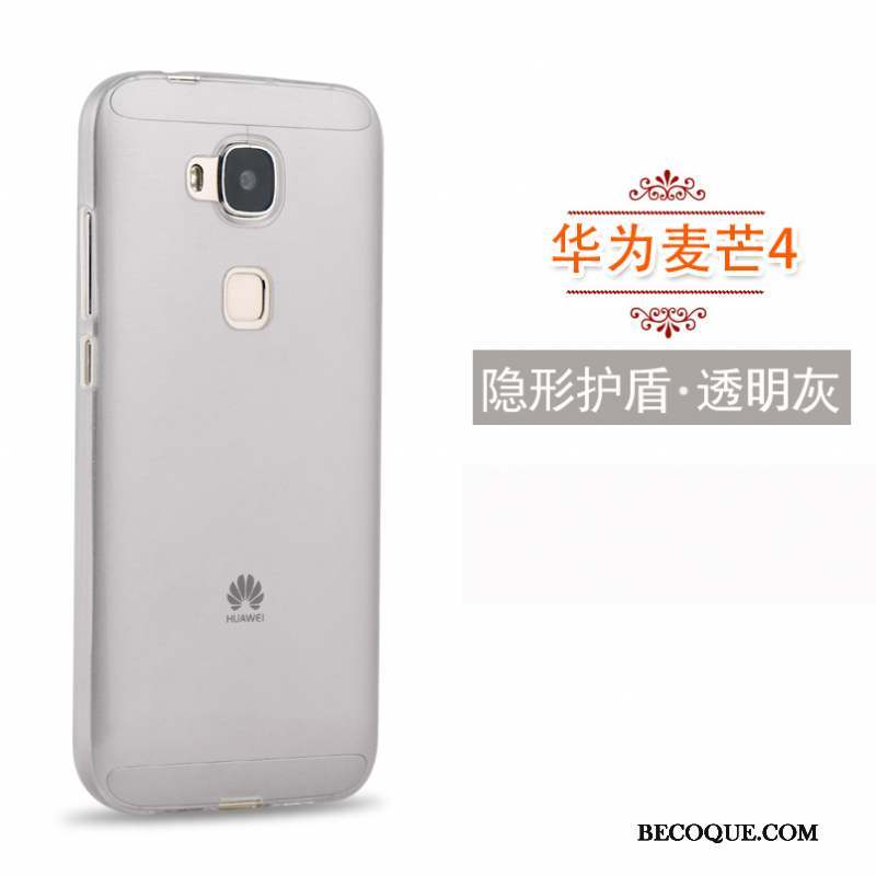Huawei G7 Plus Étui Silicone Fluide Doux Coque De Téléphone Rose Protection