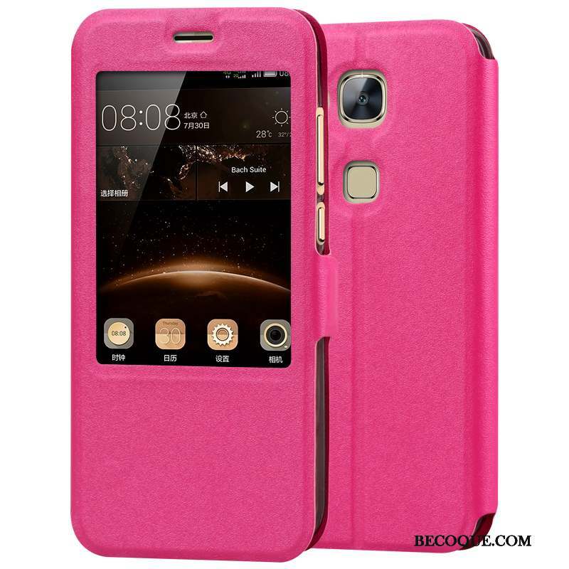 Huawei G7 Plus Étui Silicone Fluide Doux Coque Housse Noir