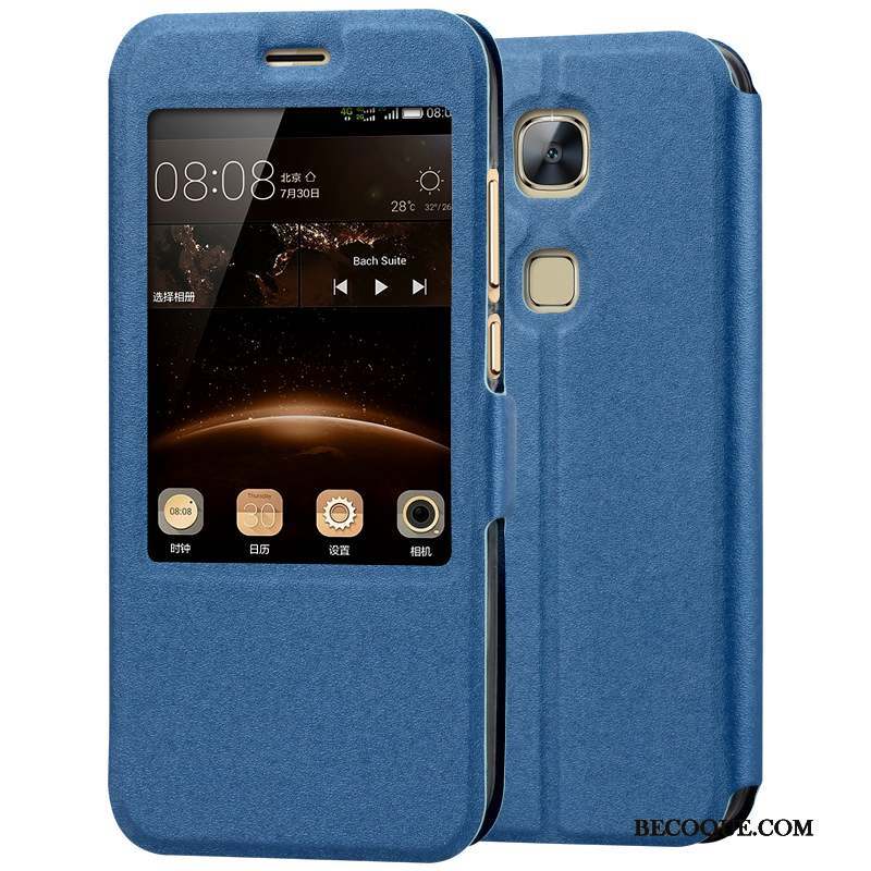 Huawei G7 Plus Étui Silicone Fluide Doux Coque Housse Noir