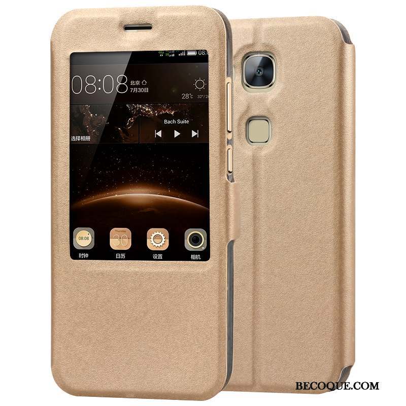 Huawei G7 Plus Étui Silicone Fluide Doux Coque Housse Noir