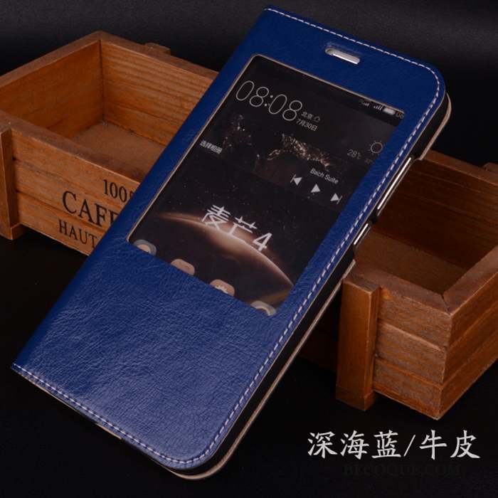Huawei G7 Plus Étui Téléphone Portable Coque De Téléphone Cuir Véritable Étui En Cuir Clamshell
