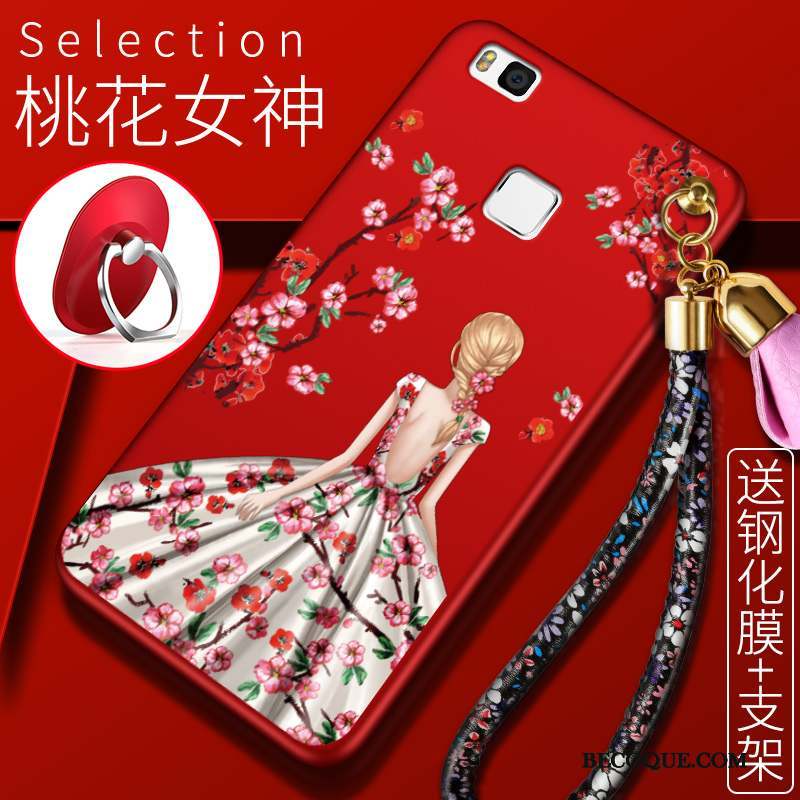 Huawei G9 Lite Coque De Téléphone Jeunesse Tout Compris Rouge Protection Étui