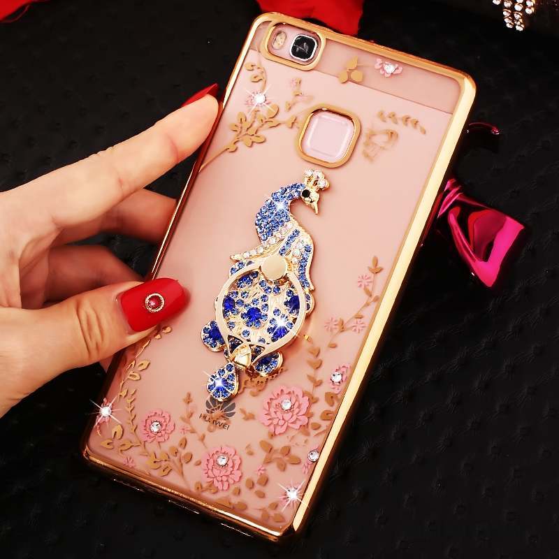 Huawei G9 Lite Coque De Téléphone Tout Compris Protection Anneau Rose Étui