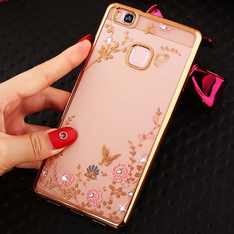 Huawei G9 Lite Coque De Téléphone Tout Compris Protection Anneau Rose Étui